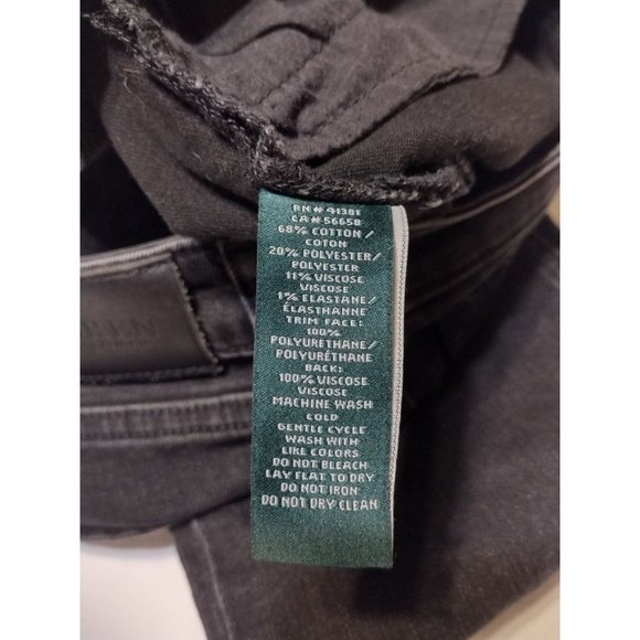 Lauren Ralph Lauren Women's Black Ankle Zip Jeans Size 4 - Picture 9 of 9